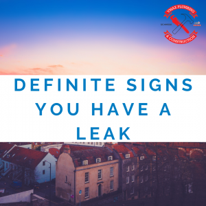 Read more about the article Definite Signs You Have a Leak