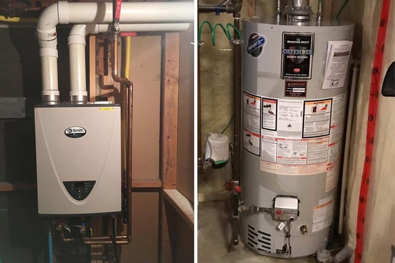 Tankless vs Tank water heater