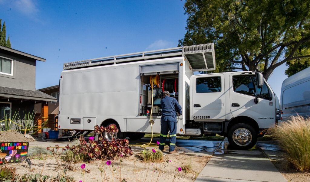 Clogged drain service provided by V-Max Plumbing in the greater Los Angeles area.