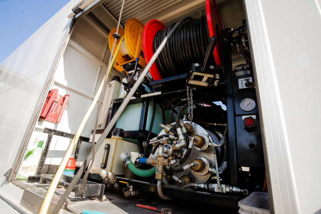 V-Max Plumbing technician on a residential service call in Southern California.
