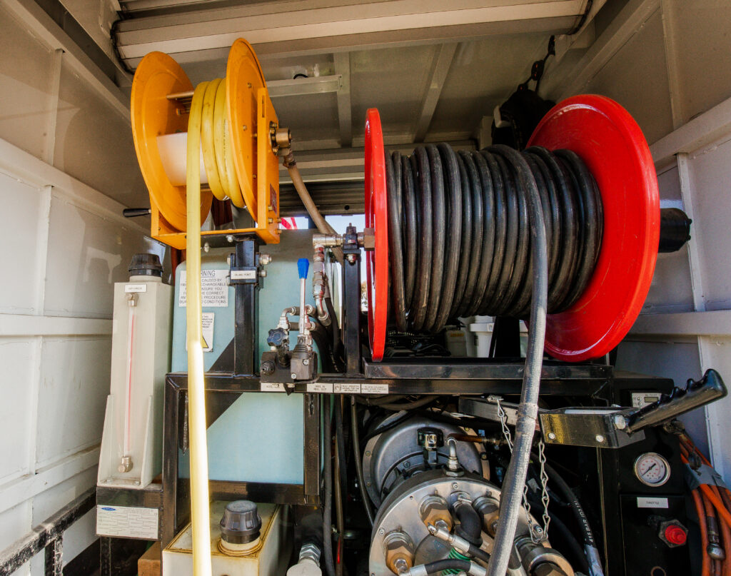 V-Max Plumbing technician on a residential service call in Southern California.
