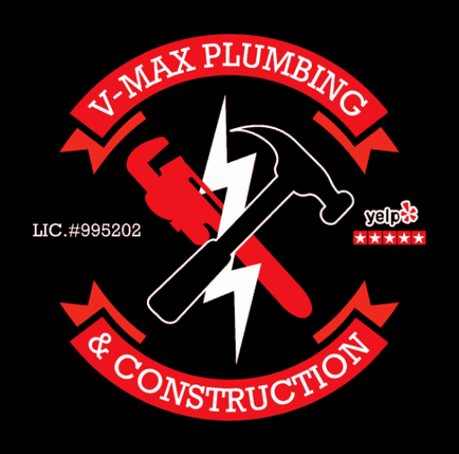 v max plumbing logo